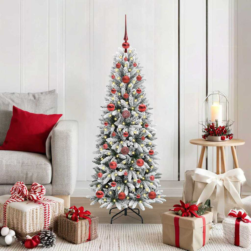 Load image into Gallery viewer, Vidaxl kunstkerstboom wit 120 cm pvc en plastic en staal en pe
