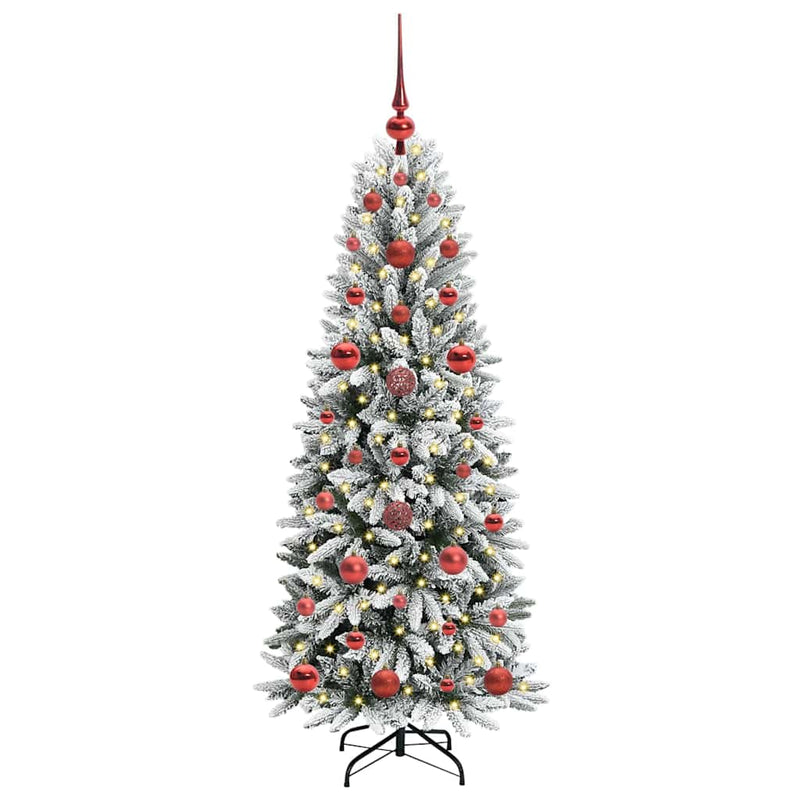 Load image into Gallery viewer, Vidaxl kunstkerstboom wit 120 cm pvc en plastic en staal en pe
