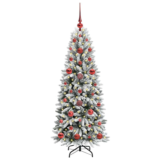 Vidaxl kunstkerstboom wit 120 cm pvc en plastic en staal en pe