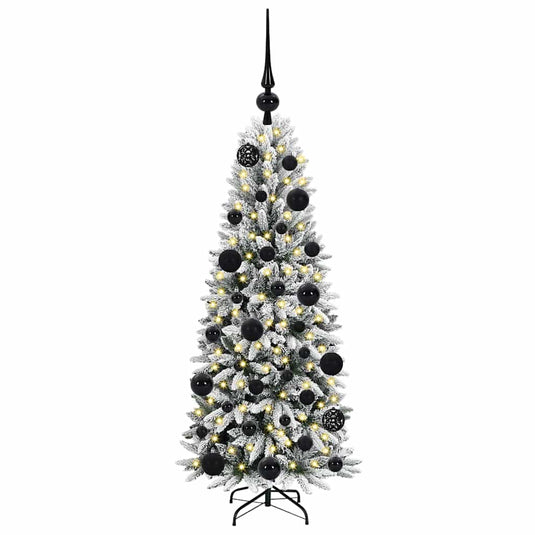 Vidaxl kunstkerstboom wit 120 cm pvc en plastic en staal en pe