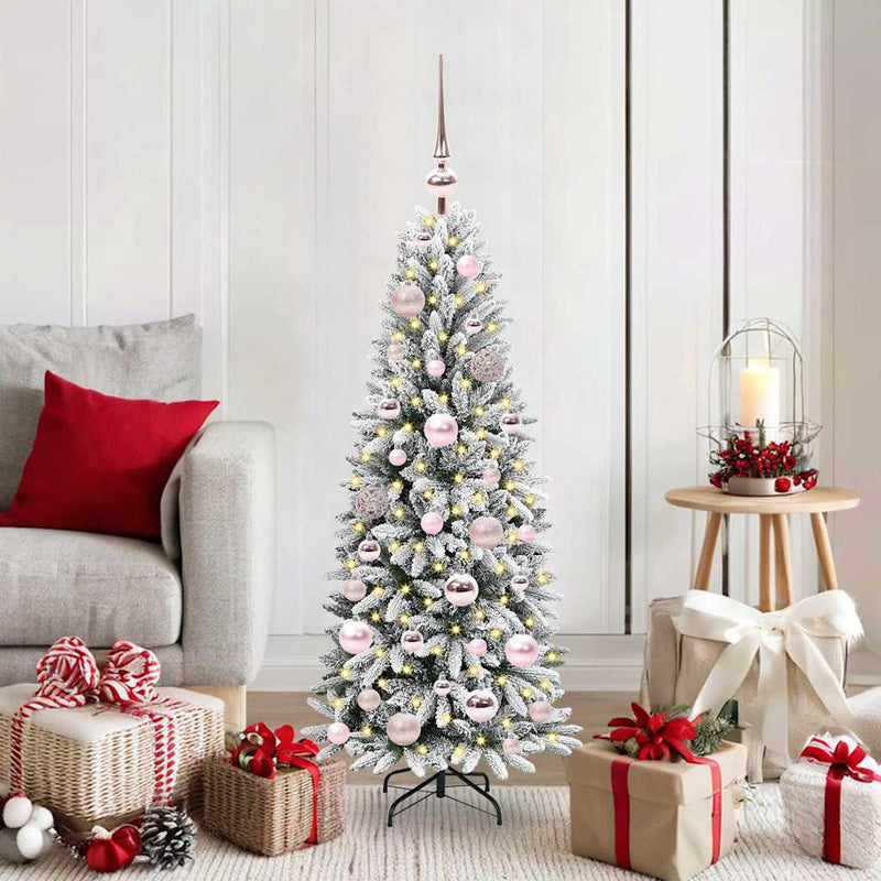 Load image into Gallery viewer, Vidaxl kunstkerstboom wit 120 cm pvc en plastic en staal en pe

