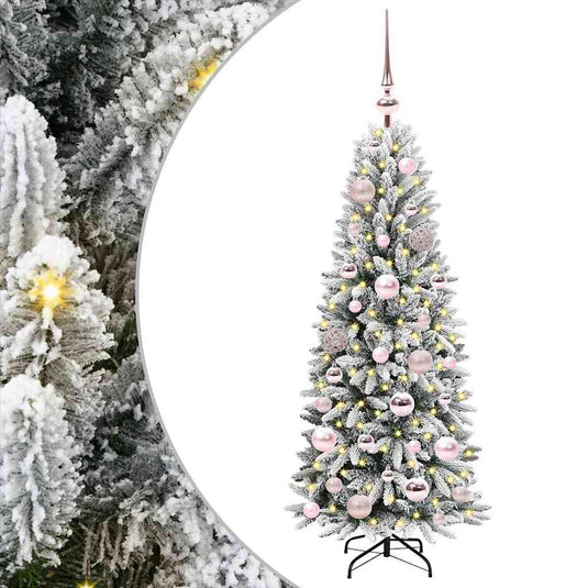 Vidaxl kunstkerstboom wit 120 cm pvc en plastic en staal en pe