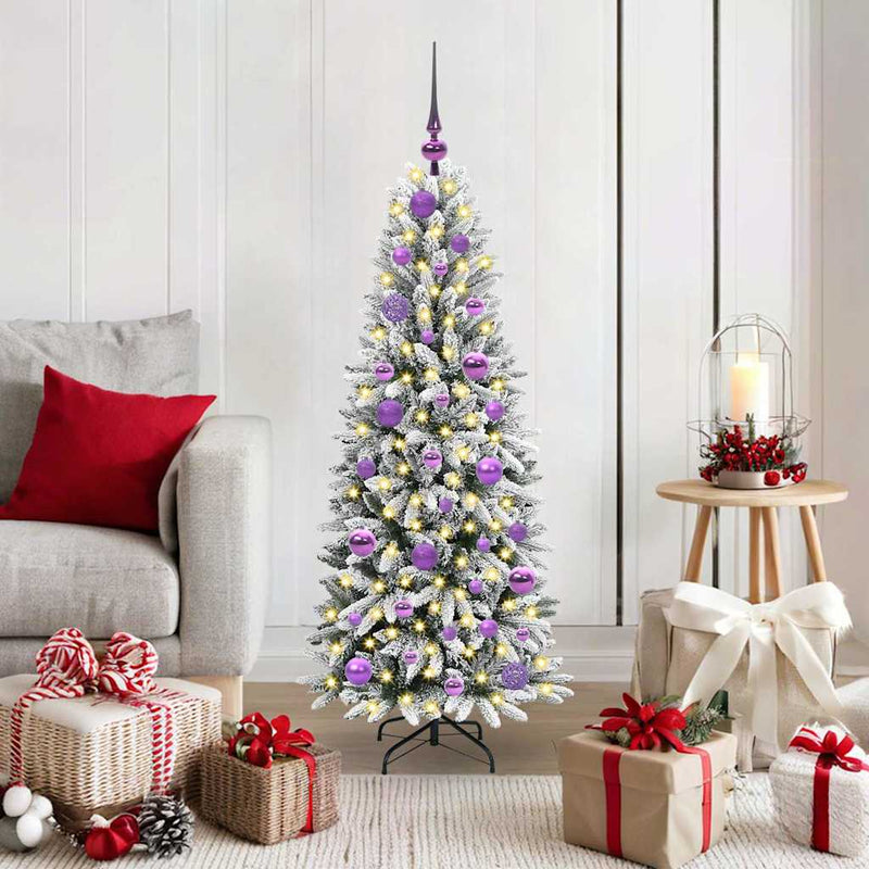 Load image into Gallery viewer, Vidaxl kunstkerstboom wit 120 cm pvc en plastic en staal en pe
