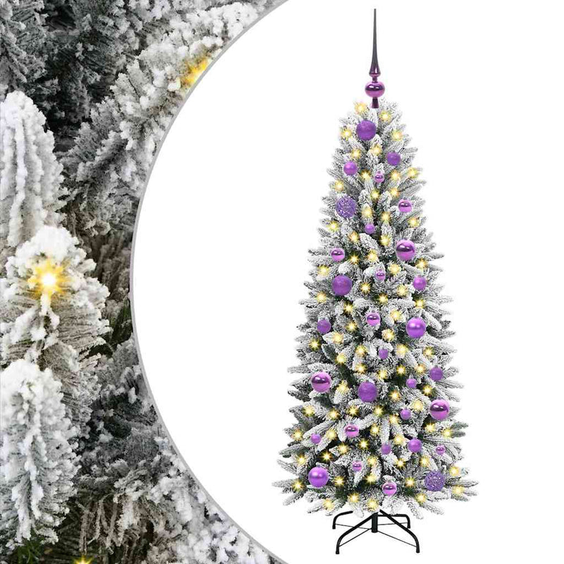 Load image into Gallery viewer, Vidaxl kunstkerstboom wit 120 cm pvc en plastic en staal en pe
