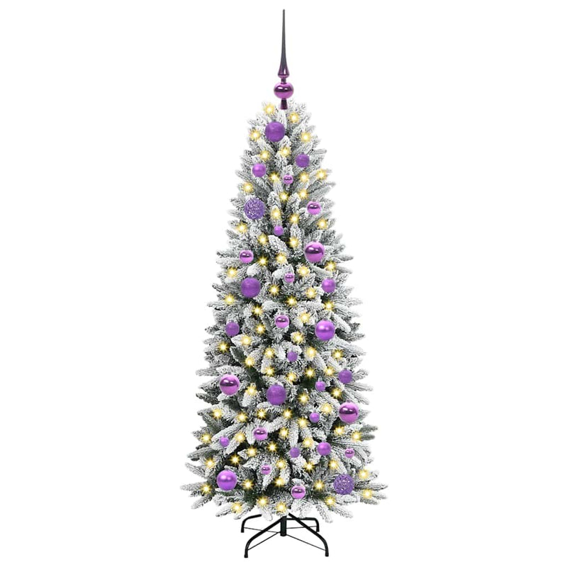 Load image into Gallery viewer, Vidaxl kunstkerstboom wit 120 cm pvc en plastic en staal en pe
