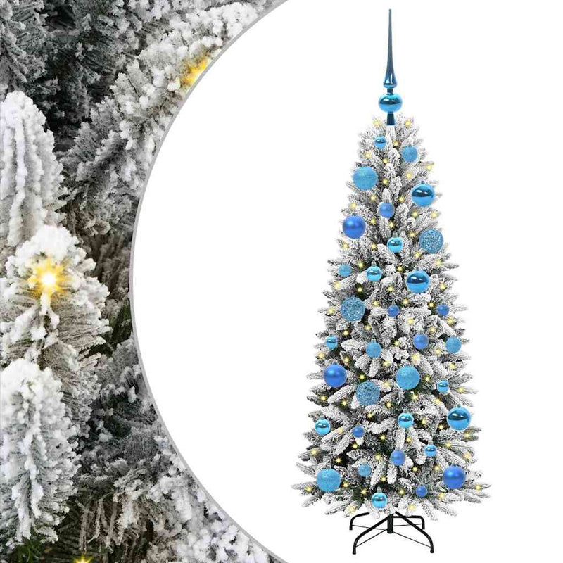 Load image into Gallery viewer, Vidaxl kunstkerstboom wit 120 cm pvc en plastic en staal en pe
