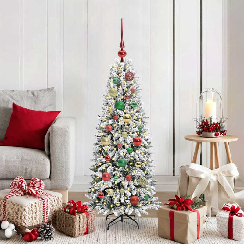 Load image into Gallery viewer, Vidaxl kunstkerstboom wit 120 cm pvc en plastic en staal en pe
