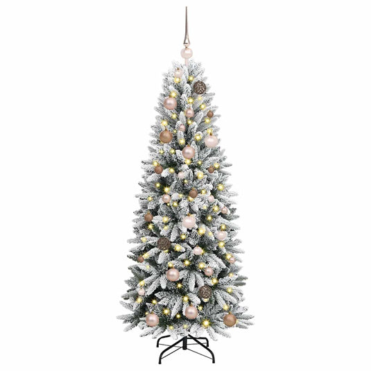Vidaxl kunstkerstboom wit 150 cm pvc en plastic en staal en pe