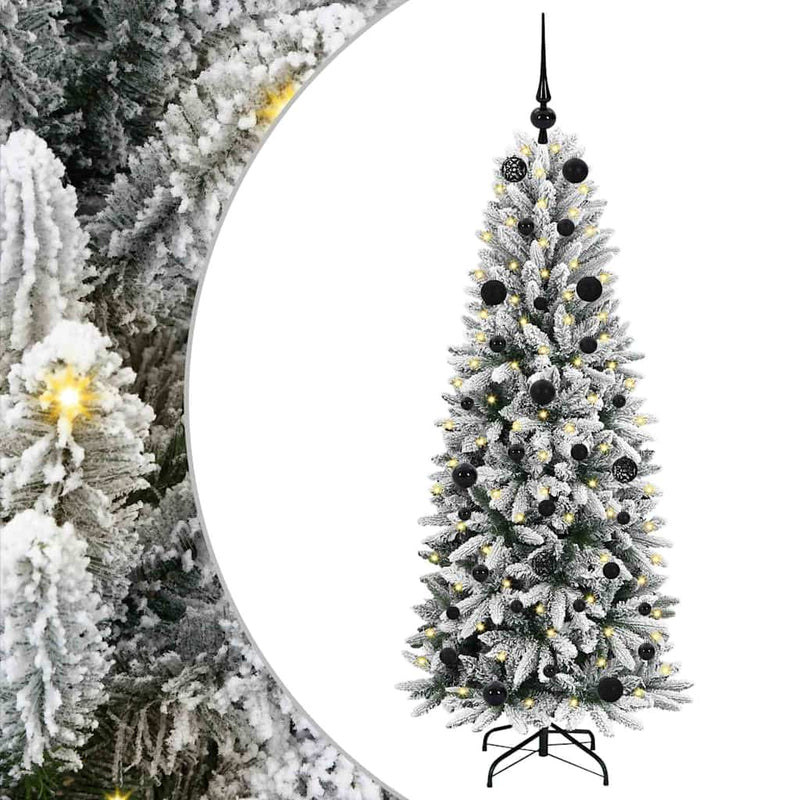 Load image into Gallery viewer, Vidaxl kunstkerstboom wit 150 cm pvc en plastic en staal en pe

