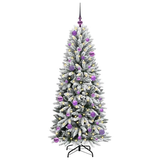 Vidaxl kunstkerstboom wit 150 cm pvc en plastic en staal en pe