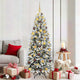 Vidaxl kunstkerstboom wit 180 cm pvc en plastic en staal en pe