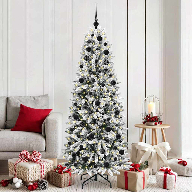 Load image into Gallery viewer, Vidaxl kunstkerstboom wit 180 cm pvc en plastic en staal en pe
