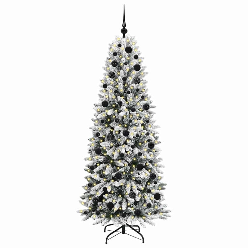 Load image into Gallery viewer, Vidaxl kunstkerstboom wit 180 cm pvc en plastic en staal en pe
