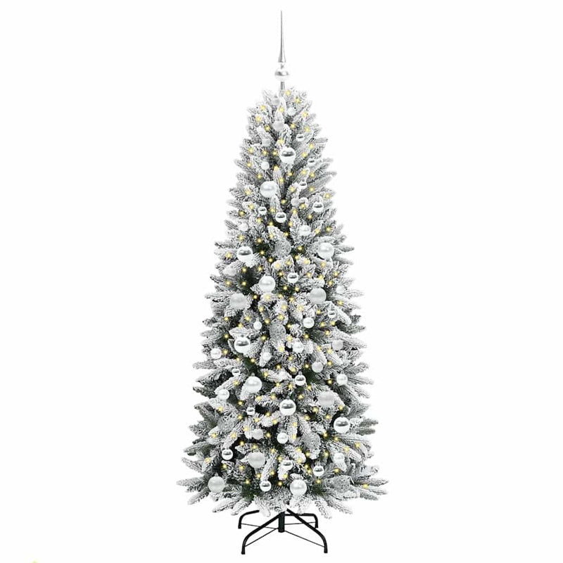 Load image into Gallery viewer, Vidaxl kunstkerstboom wit 180 cm pvc en plastic en staal en pe
