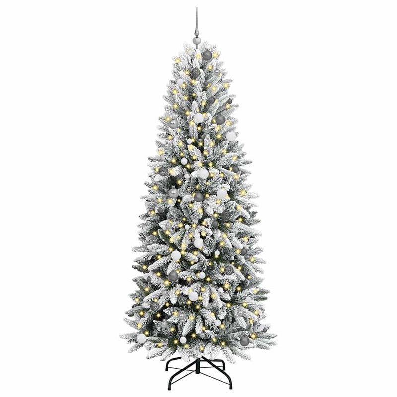 Load image into Gallery viewer, Vidaxl kunstkerstboom wit 240 cm pvc en plastic en staal en pe
