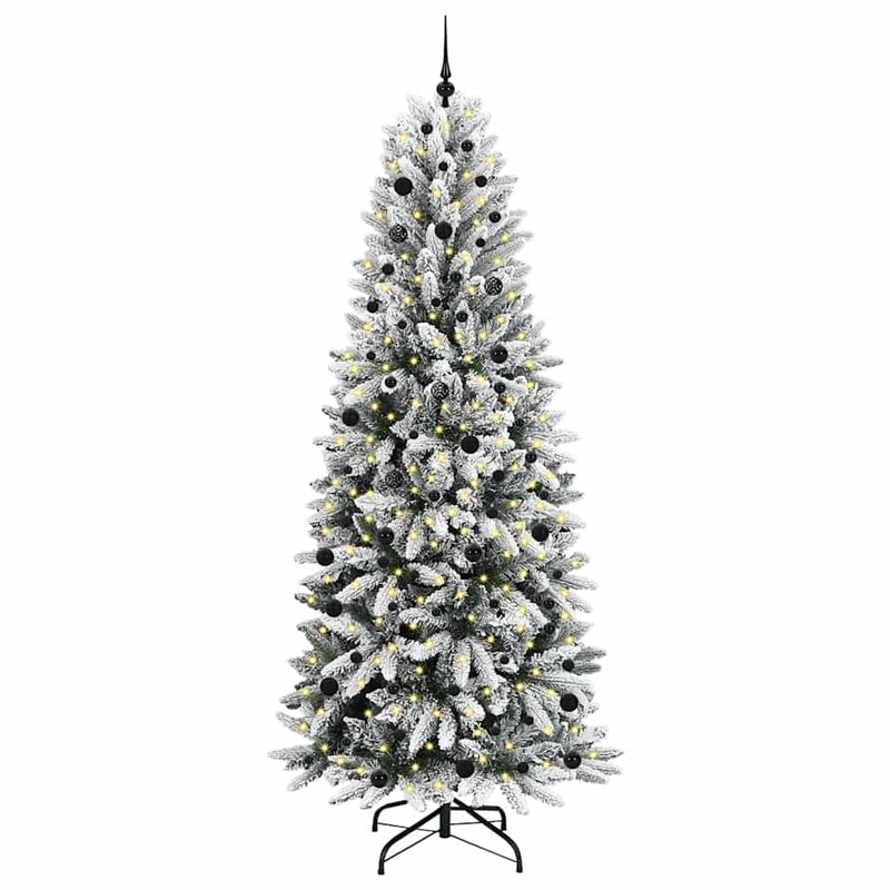 Load image into Gallery viewer, Vidaxl kunstkerstboom wit 240 cm pvc en plastic en staal en pe
