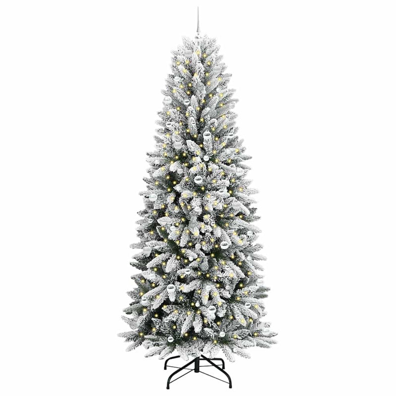 Load image into Gallery viewer, Vidaxl kunstkerstboom wit 240 cm pvc en plastic en staal en pe
