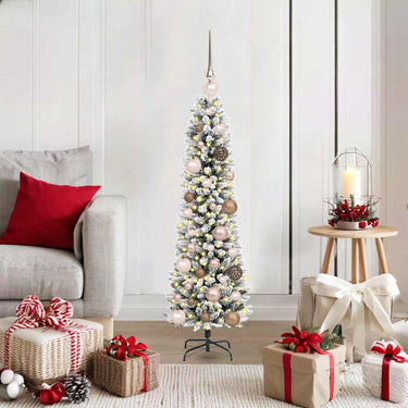 Vidaxl kunstkerstboom met 150 led wit 120 cm pvc en metaal en plastic