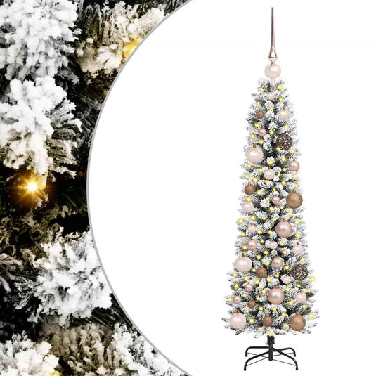 Vidaxl kunstkerstboom met 150 led wit 120 cm pvc en metaal en plastic