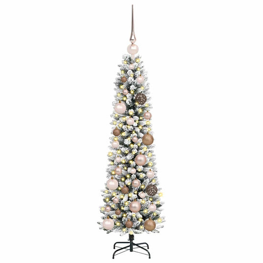 Vidaxl kunstkerstboom met 150 led wit 120 cm pvc en metaal en plastic
