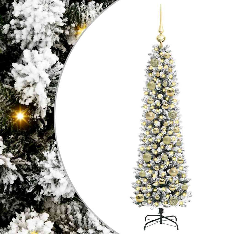 Load image into Gallery viewer, Vidaxl kunstkerstboom met 150 led wit 120 cm pvc en metaal en plastic
