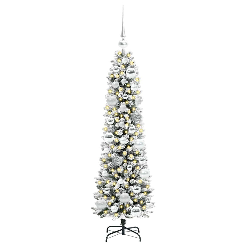 Load image into Gallery viewer, Vidaxl kunstkerstboom met 150 led wit 120 cm pvc en metaal en plastic
