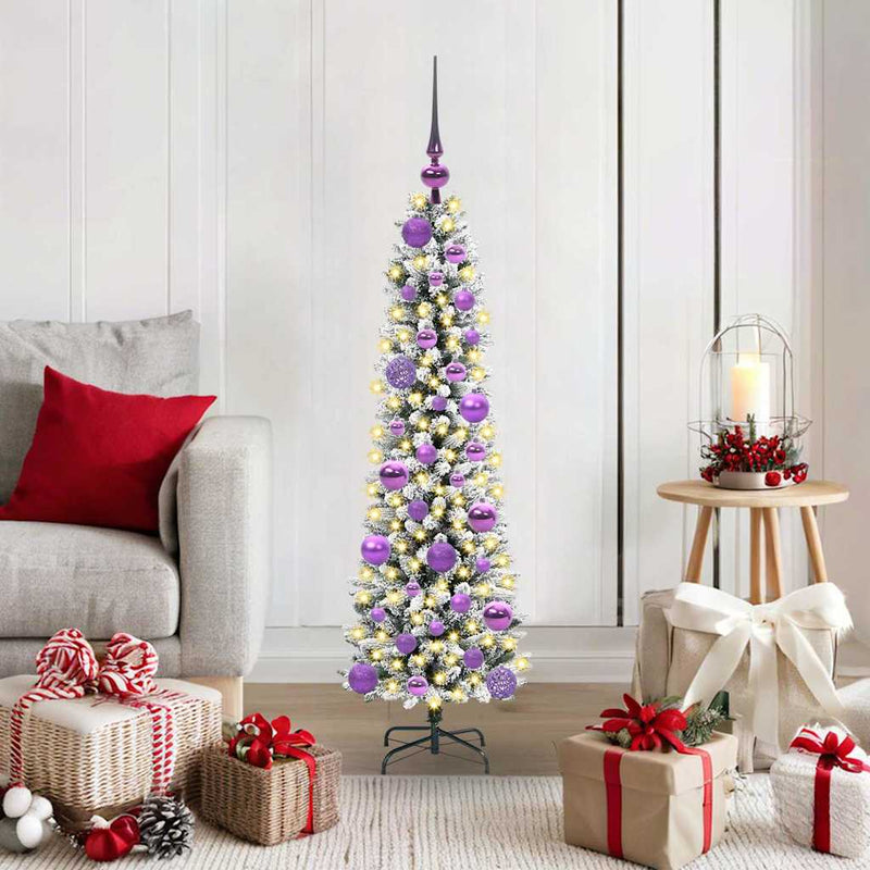 Load image into Gallery viewer, Vidaxl kunstkerstboom met 150 led wit 120 cm pvc en metaal en plastic
