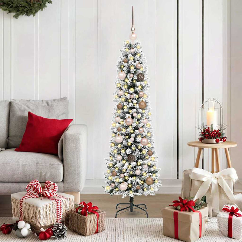 Load image into Gallery viewer, Vidaxl kunstkerstboom met 150 led wit 150 cm pvc en metaal en plastic
