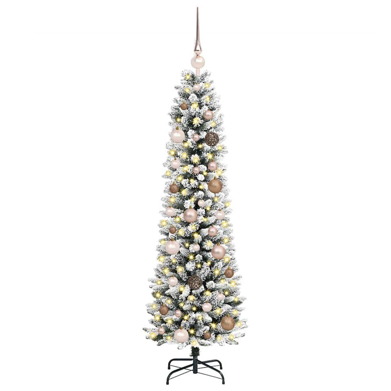 Load image into Gallery viewer, Vidaxl kunstkerstboom met 150 led wit 150 cm pvc en metaal en plastic
