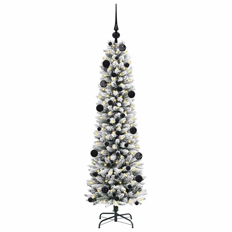 Load image into Gallery viewer, Vidaxl kunstkerstboom met 150 led wit 150 cm pvc en metaal en plastic
