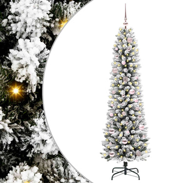 Vidaxl kunstkerstboom met 150 led wit 150 cm pvc en metaal en plastic