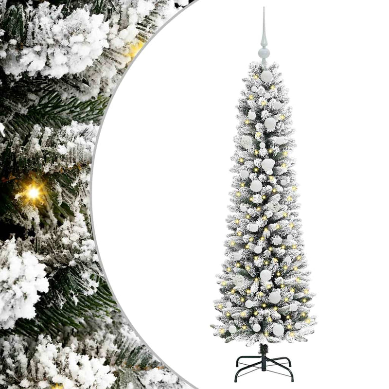 Load image into Gallery viewer, Vidaxl kunstkerstboom met 150 led wit 150 cm pvc en metaal en plastic
