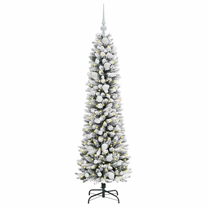 Load image into Gallery viewer, Vidaxl kunstkerstboom met 150 led wit 150 cm pvc en metaal en plastic
