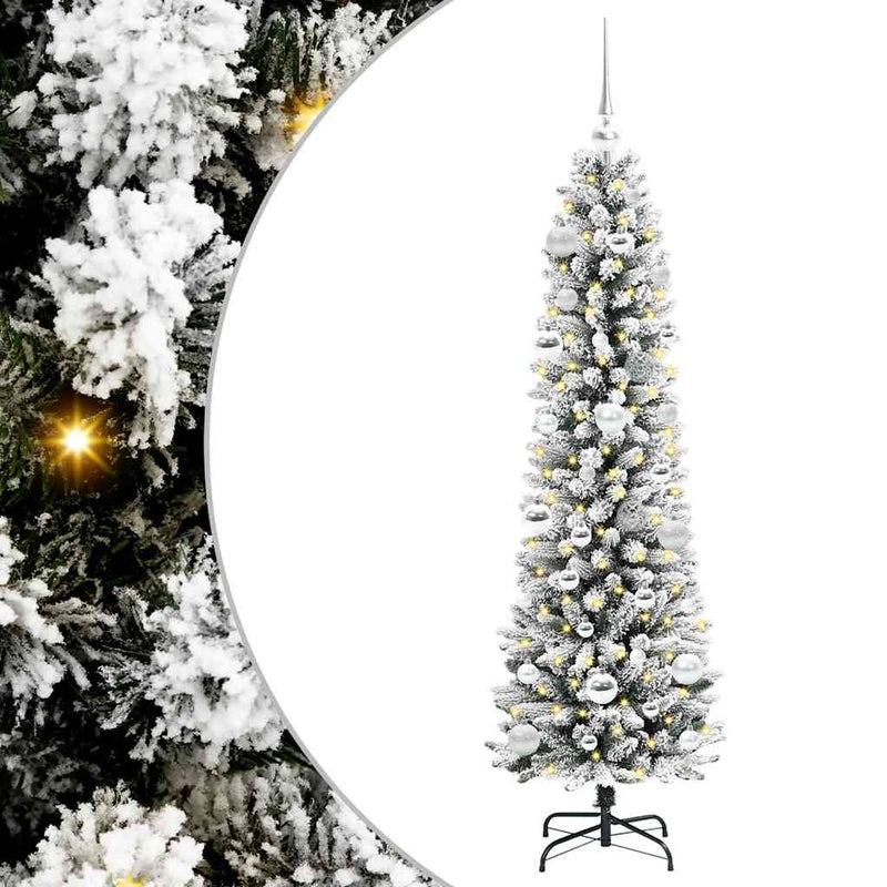 Load image into Gallery viewer, Vidaxl kunstkerstboom met 150 led wit 150 cm pvc en metaal en plastic
