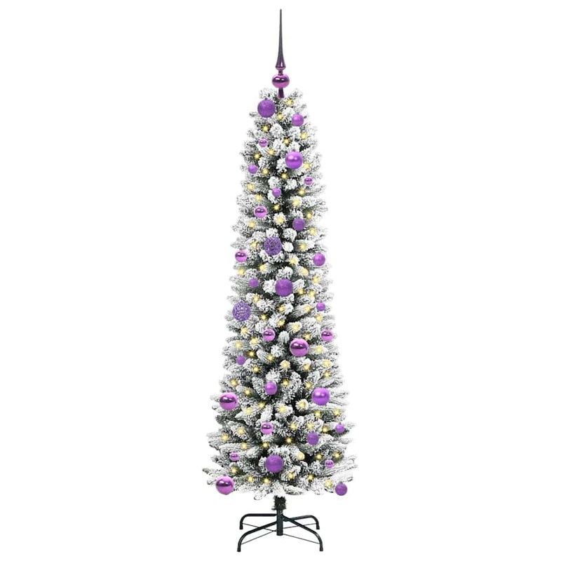 Load image into Gallery viewer, Vidaxl kunstkerstboom met 150 led wit 150 cm pvc en metaal en plastic
