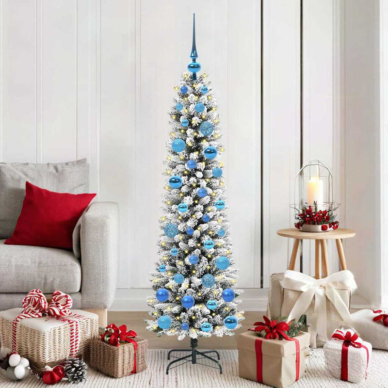 Load image into Gallery viewer, Vidaxl kunstkerstboom met 150 led wit 150 cm pvc en metaal en plastic
