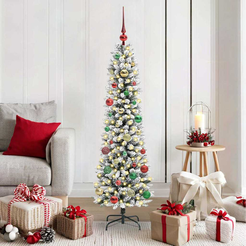 Load image into Gallery viewer, Vidaxl kunstkerstboom met 150 led wit 150 cm pvc en metaal en plastic
