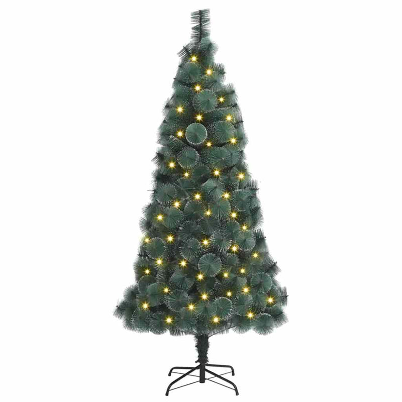 Load image into Gallery viewer, Vidaxl kunst kerstboom met verlichting met 300 led groen 180 cm pet
