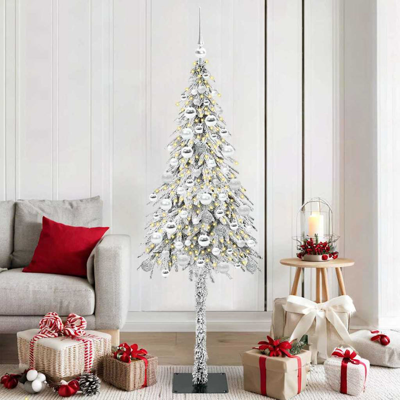Load image into Gallery viewer, Vidaxl kerstboom met 300 led met standaard wit 180 cm pe en staal
