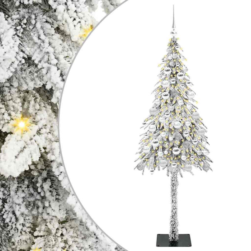 Load image into Gallery viewer, Vidaxl kerstboom met 300 led met standaard wit 180 cm pe en staal
