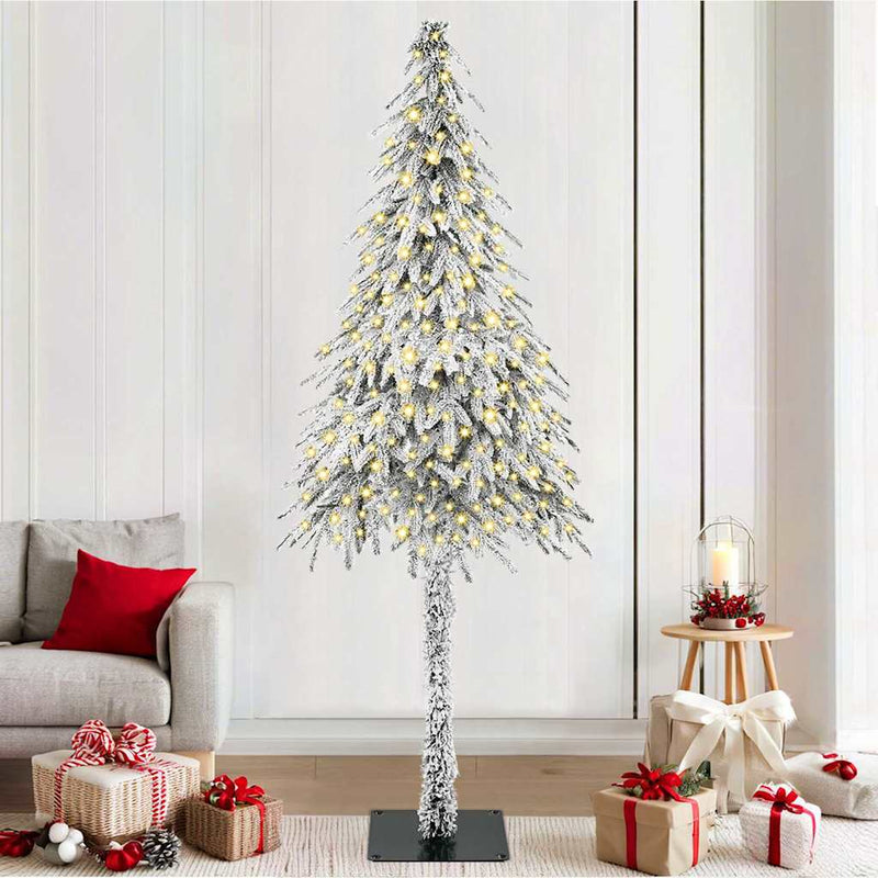 Load image into Gallery viewer, Vidaxl kerstboom met 300 led met standaard wit 210 cm pe en staal
