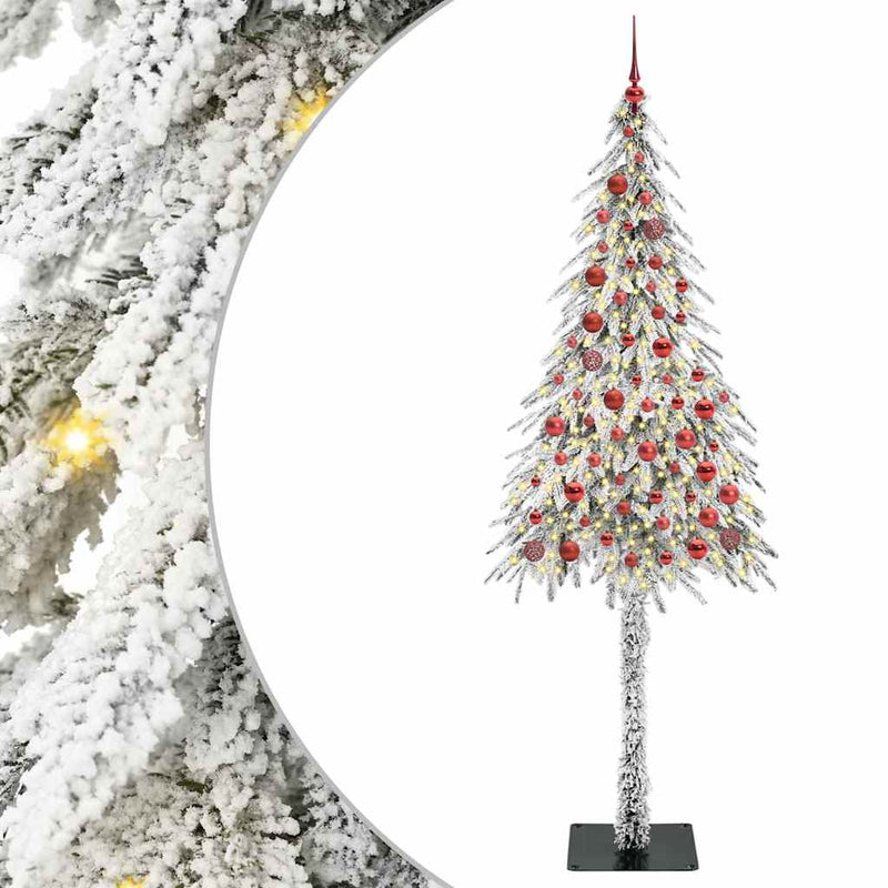 Load image into Gallery viewer, Vidaxl kerstboom met 300 led met standaard wit 210 cm pe en staal
