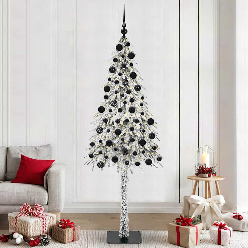 Load image into Gallery viewer, Vidaxl kerstboom met 300 led met standaard wit 210 cm pe en staal
