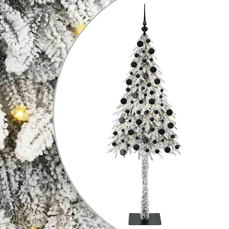Load image into Gallery viewer, Vidaxl kerstboom met 300 led met standaard wit 210 cm pe en staal
