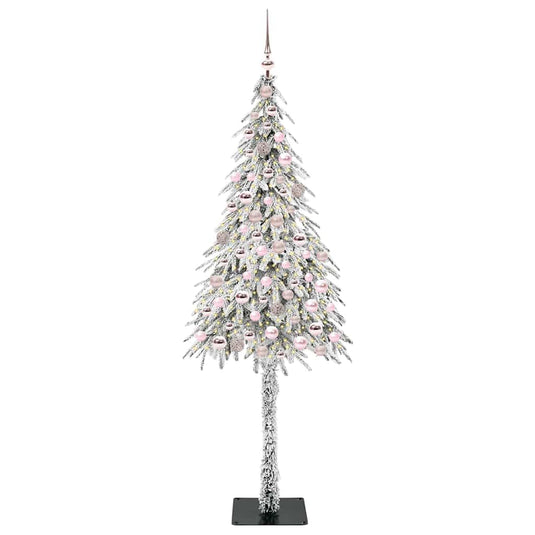 Vidaxl kerstboom met 300 led met standaard wit 210 cm pe en staal