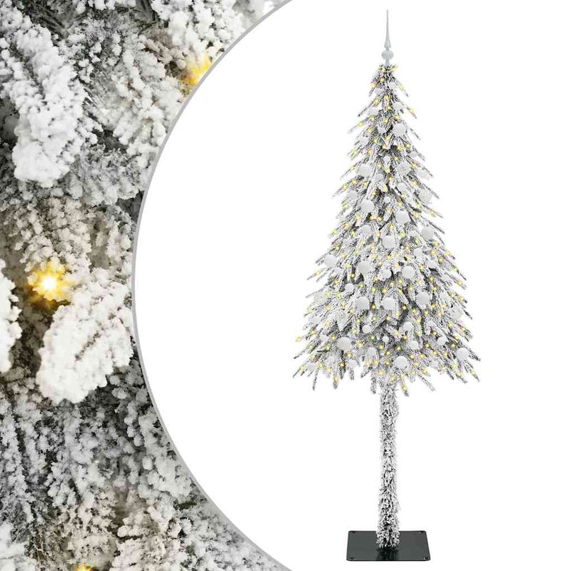 Load image into Gallery viewer, Vidaxl kerstboom met 300 led met standaard wit 210 cm pe en staal
