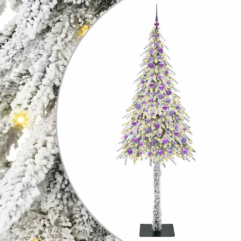 Load image into Gallery viewer, Vidaxl kerstboom met 300 led met standaard wit 210 cm pe en staal
