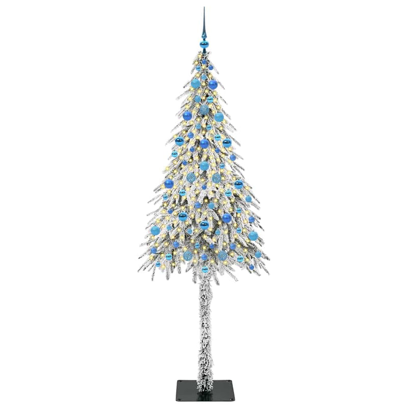 Load image into Gallery viewer, Vidaxl kerstboom met 300 led met standaard wit 210 cm pe en staal
