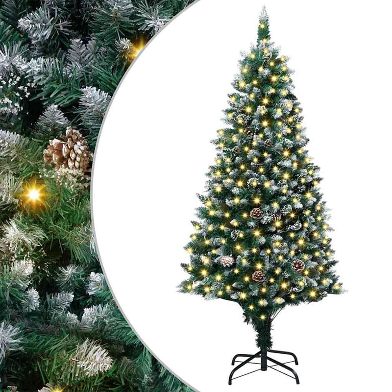 Load image into Gallery viewer, Vidaxl kunstkerstboom groen 180 cm pvc en staal en kunststof
