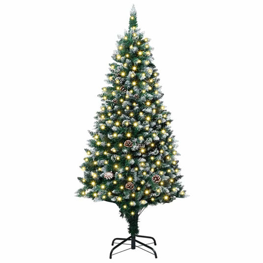 Vidaxl kunstkerstboom groen 180 cm pvc en staal en kunststof